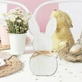 thumbnail image 4 of Easter Standing Table Decor Wood Bunny Tabletop Decoration Easter Decor Block Sign for Spring Home Party Supplies Indoor Festive Centerpiece Holiday Table Centerpiece for Easter Decorations, 4 of 6