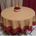 thumbnail image 2 of Cotton Floral Table Placemat 19 x 13 inches Red Gold, 2 of 10