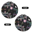thumbnail image 2 of Saiise Geometry Dash Print Compact Mirror,Travel Makeup Mirror,Mini Mirror for Purse,Handbag,2.6 inch Small Folding Portable Handheld Mirror, 2 of 9