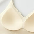 thumbnail image 5 of HVOBTTY Women's Wireless Push Up Bra, Bra for Women, Women Fsshion Comfortable Breathable Seamless Gathering Wireless Lifting Prevention Bra Red, XL, 5 of 5