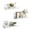 White, variant on NEX Floating Shelves Wall Mounted Shelf Picture Ledges, Metal, Set of 3 Blue (NX-HK140-23)