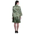 thumbnail image 5 of Moomaya Printed Womens Kimono Robes Short Satin Silk Bridal Robe Loungewear, 5 of 8