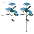 thumbnail image 2 of Luces solares para exteriores, luces de colores, luces de hortensias para decoración de patios, decoración de jardines., 2 of 5