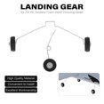 thumbnail image 1 of Tren de aterrizaje con ruedas para Z51 RC avión de espuma mano lanzando planeador Drone DIY Wltoys  Negro, 1 of 7