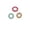 Beige Red Green, variant on Rope Dog Chew Toys,Natural Flax Braided Teething Ring Chew Toys,Solid Wear-resistant Design for Interactive Plays,Outdoor Activities,7.09x7.09 Inch,Beige