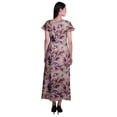 thumbnail image 3 of Moomaya Robe Longue Maxi pour Femmes à Manches Courtes, Robe Formelle/décontractée avec Poches P-TTG, 3 of 6