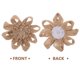 thumbnail image 3 of unbranded 10Ud Flores De Tela Para Manualidades Adornos Para Cabello Estilo Rústico Café, 3 of 6