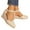 Beige, variant on Oyedens Dress High Heels Sandals for Women Linen Closed Toe Espadrilles Wedge Sandals Autumn Shoes