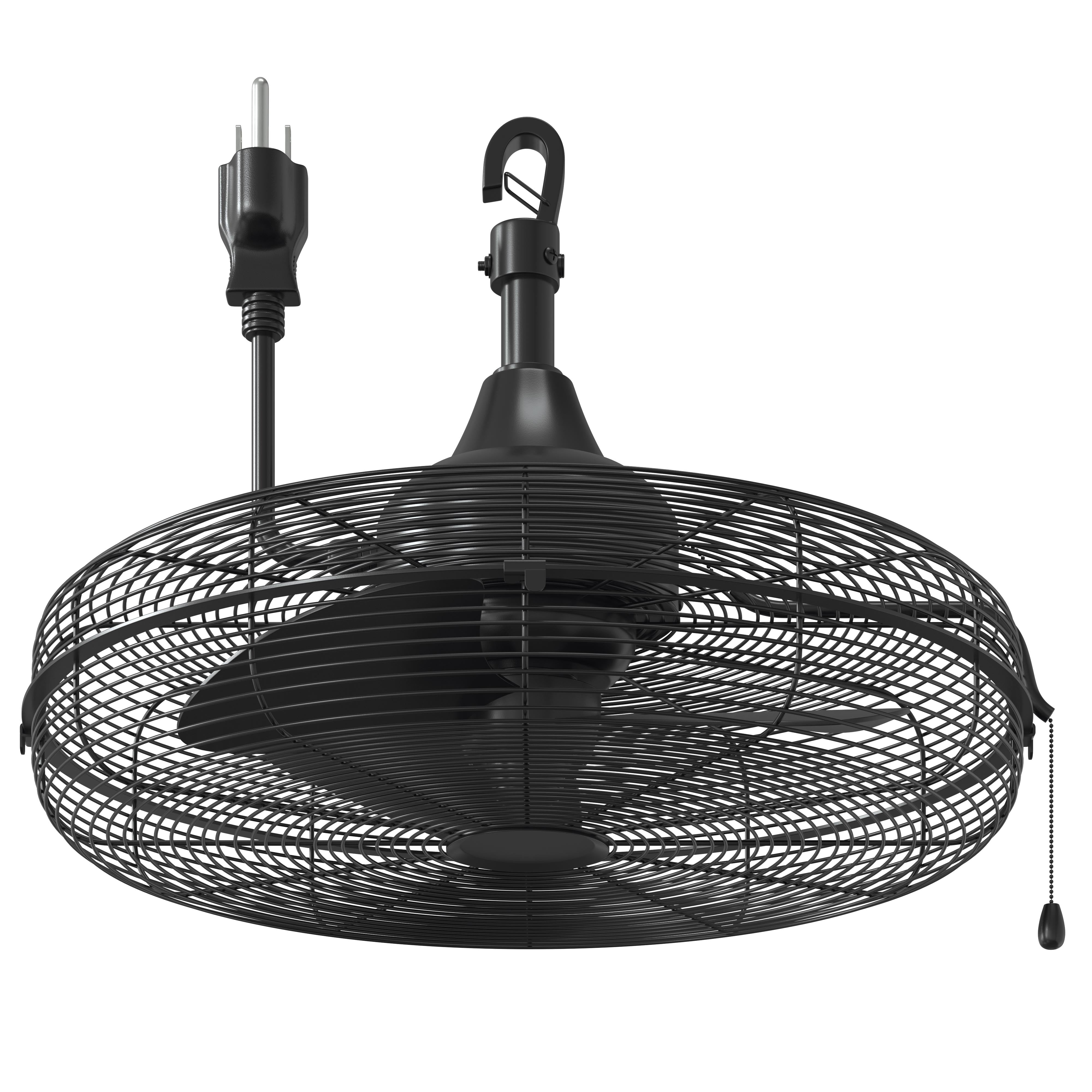 Better Homes & Gardens 20 in Outdoor Wet-Rated Gazebo Ceiling Fan with Pull Chain Control
