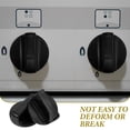 thumbnail image 2 of Shisuyan kitchen gas stove knobs Gas Stove Knobs Plastic Black Homeowners Cooking 2Pcs, 2 of 9