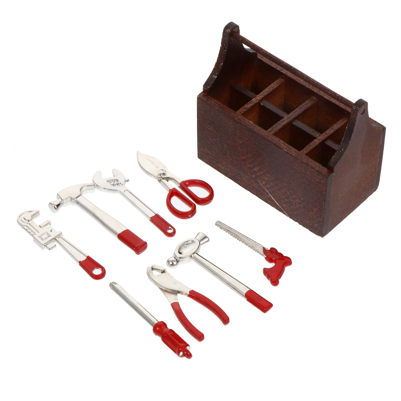 Weiweiguan 1 Set Mini House Tools and Tool Box Mini Repaired Tools Mini Outdoor Tools