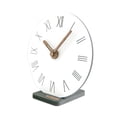 thumbnail image 1 of ZheElen Unique Style Round Table Clock Accurate Timekeeping Silent Operation Durable Construction Desk Clock C, 1 of 6