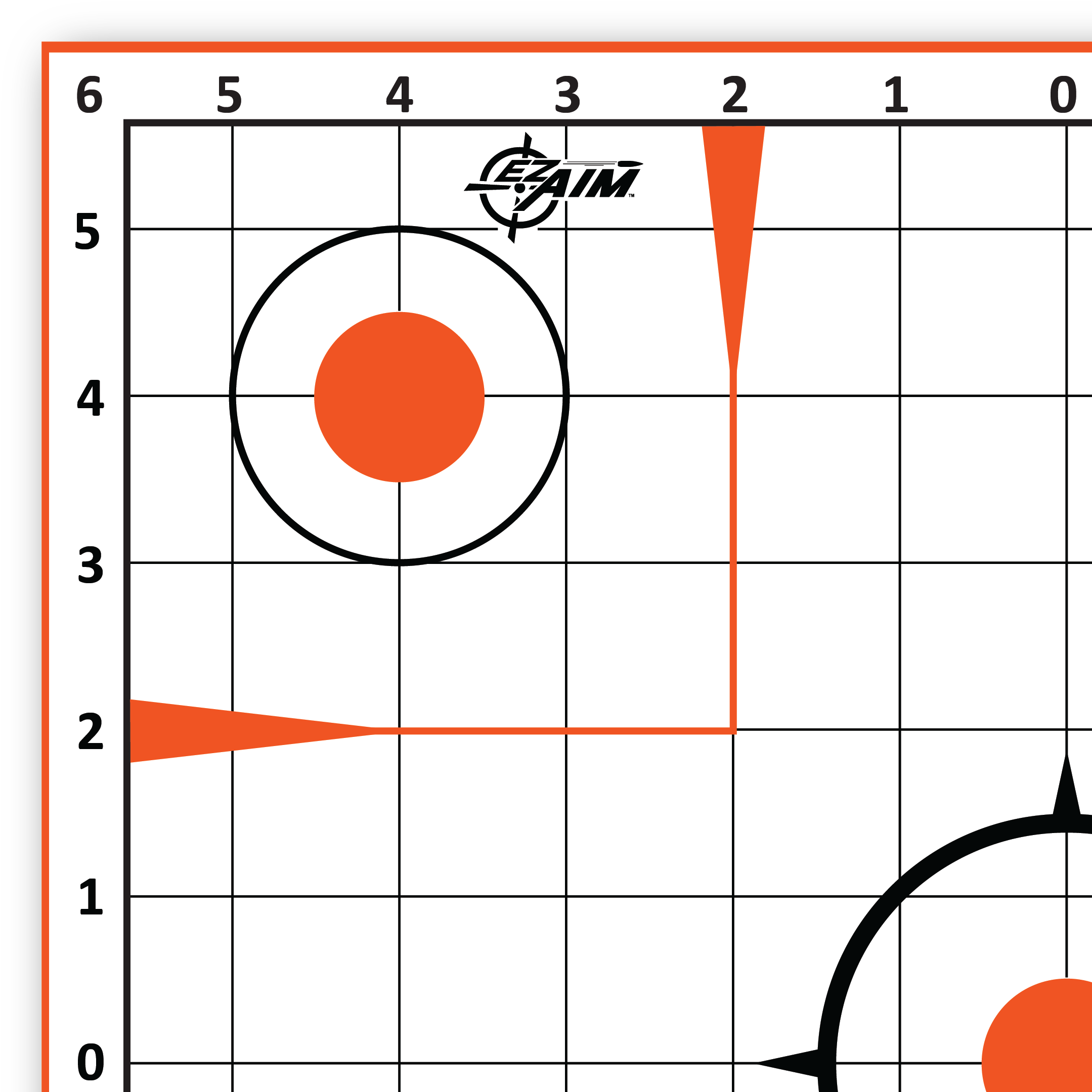 Ez Aim Sight-In Grid Paper Target by Allen Company, 12" x 12", 26-Pack