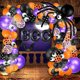 thumbnail image 1 of Kit de arco de guirnalda de globos de Halloween, globo de papel de aluminio Boo con globos de confeti morado naranja negro, globos de araña para decoraciones de fiesta de Halloween Dat JFHHH pequeña, 1 of 5