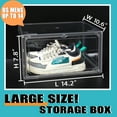 thumbnail image 4 of Clear Sneaker Box:  Acrylic Stackable Shoe Box with Lids 1 Pack, 4 of 8