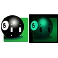 thumbnail image 2 of Off The Wall Plates - 8 Ball Pool Billiards Glow in the Dark Decorative Acrylic Cover Double Light Switch Wallplate, 2 of 5