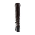 thumbnail image 4 of Naturalizer Joslynn Wide Calf Women's Boots Dark Brown Wide Calf Size 8.5 M, 4 of 8