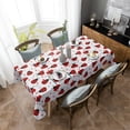 thumbnail image 5 of Red Ladybug White Background Tablecloths Waterproof Kitchen Items Coffee Table For living Room Home Decor Dining Table, 5 of 7