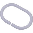 thumbnail image 2 of Solid White Plastic Shower Curtain Rings - Set of 12, 2 of 6