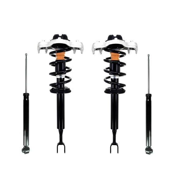 Set of 4 Front Quick Complete Strut-Coil Spring-Rear Shock For 2005-2008 Audi A4 w/o Sport Suspension