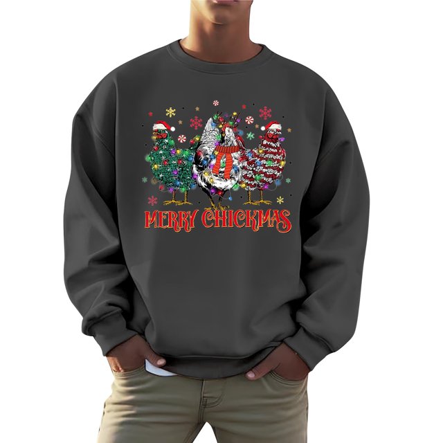 Chandail à Capuche Mode pour Hommes Logo de Vacances de Noël Automne Imprimé Chandail Décontracté Confortable