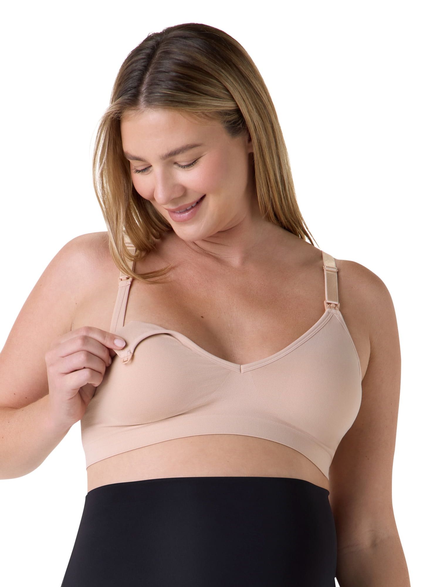 Ingrid & Isabel For Every Belly Women's Maternity & Nursing Seamless, 3-Pack Bra, SizesS-XXXL