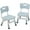 Grayish Blue, variant on TEQIN Adjustable Kid Chairs,3 Level Adjustable Indoor Chairs for Age 2-6. Maximum Load-Bearing 180LBS Suitable for Family Classroom and Nursery Child Seat Set,2 Pack