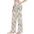thumbnail image 2 of Women's Colorful Ethnic Pattern Pajama Pants, Casual Pajama Bottoms Lounge Pants Wide Leg, 2 of 7