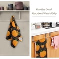 thumbnail image 3 of Cartoon Orange Pumpkin Autumn Hand Towels 2 PCS, Kitchen Towel Ultra Soft and Highly Absorbent,Decorative Fingertip Face Towel for Bathroom Hotel, 28.3"x14.4", 3 of 6
