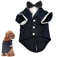 thumbnail image 1 of Dog Shirt Pet S Dog Clothes, Stylish Suit Bow Tie Costume, Wedding Shirt Formal Tuxedo, 1 of 4