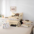 thumbnail image 6 of Homewish Cartoon Halloween Cat 7 Pieces Full Size Bedding Sets,Witch Hat Pumpkin Bat Pattern Full Size Bed in a Bag,Halloween Reversible, 6 of 8