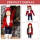thumbnail image 3 of KAKOWELY 1 juego de ropa navideña para muñeca, adorable suéter navideño, bufanda y gorro, ropa de vestir para muñeca., 3 of 5