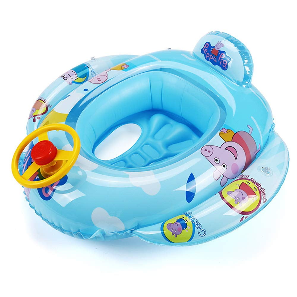 Lookwoild Baby Swimming Ring Thick Cute Round Shape Watering Float Seat ...