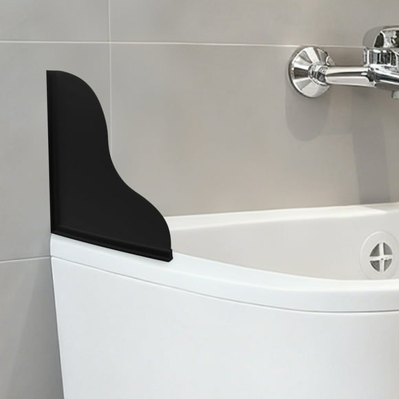 Garde-douche en Silicone pour Baignoire, Bande d'Étanchéité Flexible Transparente pour Salle de Bain