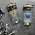 thumbnail image 2 of 20oz Gifts for Women, Men, Valentines Day Gifts for Her, Him, Inspirational Gifts for Friends, Travel Camper Van, Blue Retro Hippie Van Tumbler Cup, Insulated Travel Coffee Mug with Lid, 2 of 6