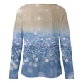 thumbnail image 5 of T-shirts à Manches Longues Col Rond pour Femmes Hauts Tunique Imprimée Florale Tendance Hauts Décontractés Amples Confortables Chandails en Molleton Blouses, 5 of 5