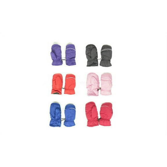 3 Pack Magg Kids Toddlers Fleece Lined Winter Snow Glove Waterproof Mittens