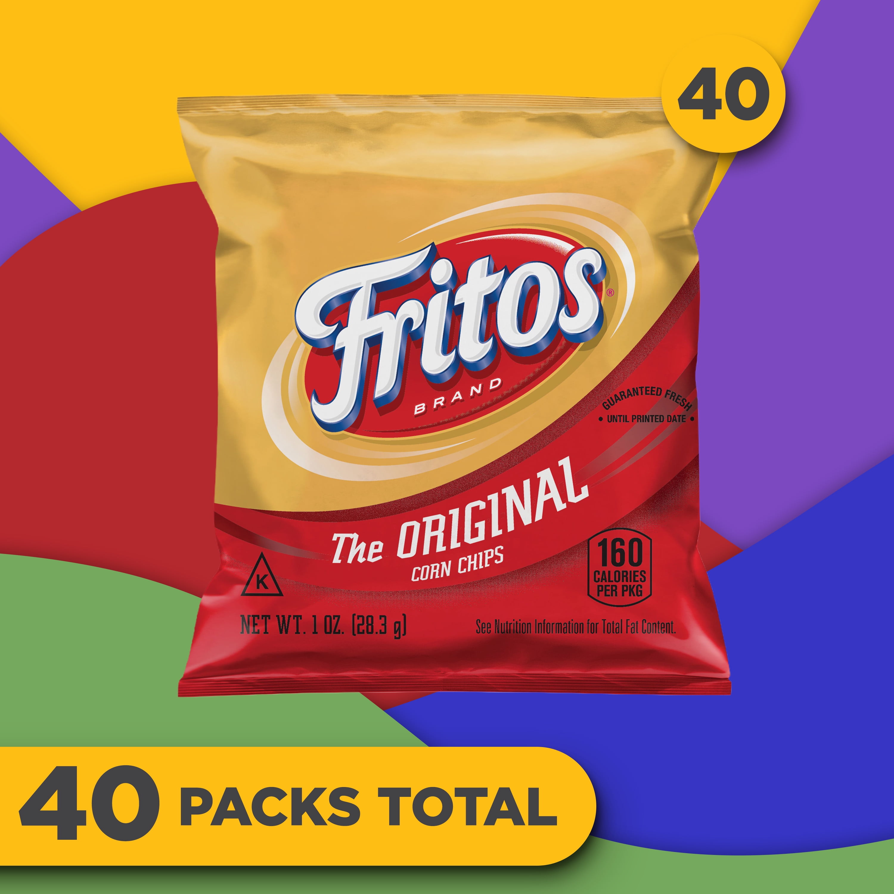 Fritos Original Corn Chips, 1 oz, 40 Count