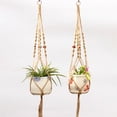 thumbnail image 3 of SPRING PARK Indoor Macrame Plant Hanger Basket Cotton Rope Pots Holder Hanging Garden Decor, 3 of 6