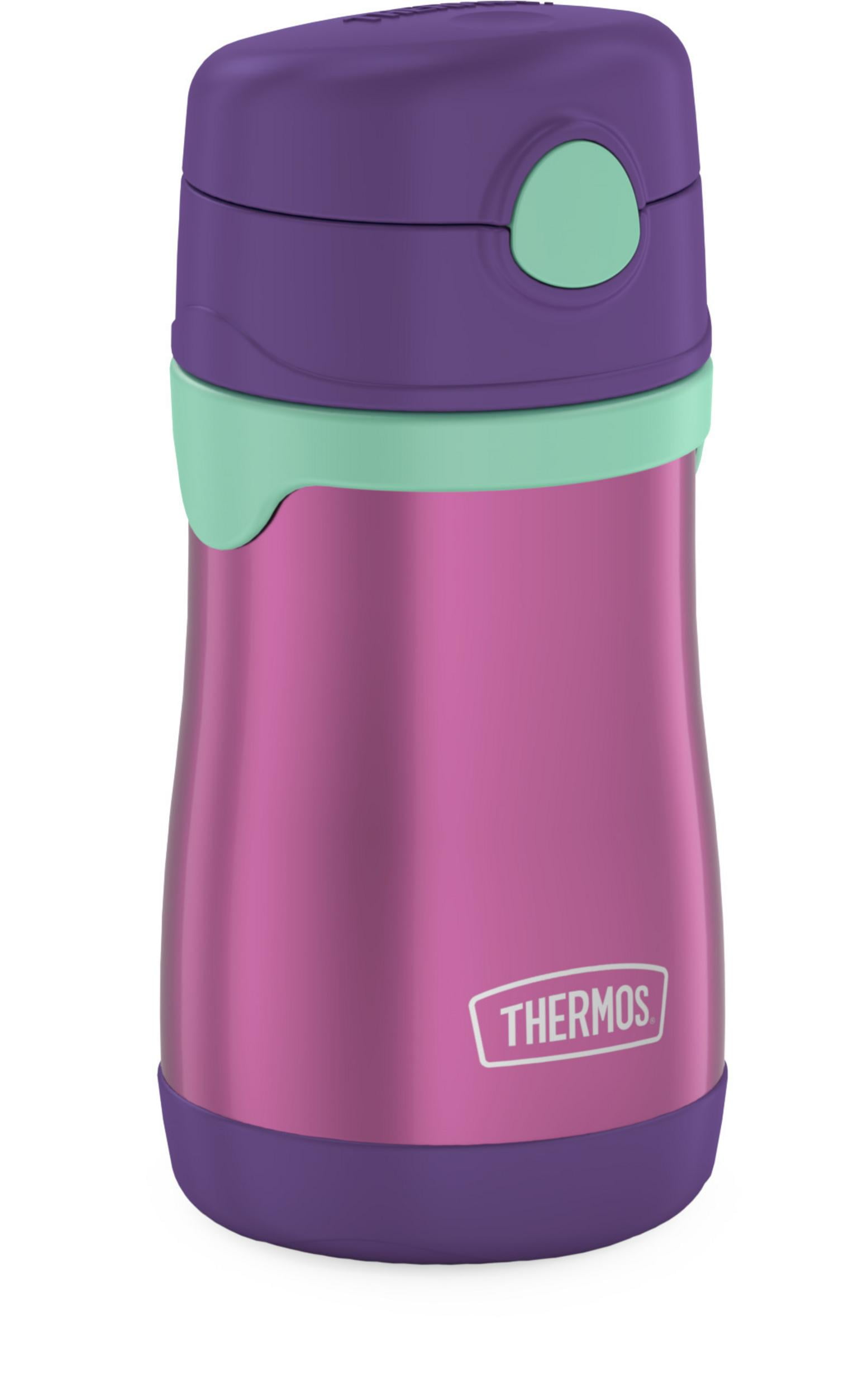  Baby thermos with straw 355 ml purple - Stainless steel  vacuum insulated bottle - THERMOS - 24.02 € - outdoorové oblečení a  vybavení shop