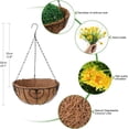 thumbnail image 5 of Artificial Daisy Flower in Basket, Hanging Flowers Basket Centerpieces, Outdoors & Indoors Flowers in Coconut Lining Hanging Baskets for The Decoration of Courtyard (Blend Color), 5 of 5