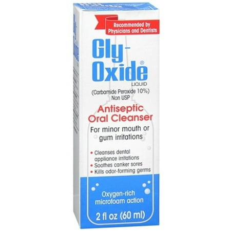 Gly-Oxide Liquid Antiseptic Oral Cleanser 2 oz (Pack of 6)