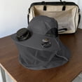thumbnail image 4 of BotaniNest Solar Fan Cap Wide Edge Fan Sun Cap Control Cap For And Solar USB Charging Cap With Net, 4 of 4