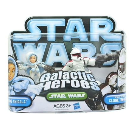 Star Wars Galactic Heroes Mini Figure 2 Pack - Padmé Amidala & Clone Trooper