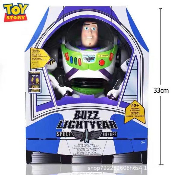 Jouet de Mobilisation Basse Année Lumière Son Émettant de la Lumière en Boîte Modèle Fait à la Main Poupée Garçon Cadeau Nouveau Homme de l'Espace