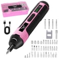 thumbnail image 1 of JENABOM Destornillador Eléctrico Inalámbrico 105 en 1, Destornillador Recargable de 3.6V, Torque Máximo de 5N. M, Torque de 4 Velocidades, Luz LED, para Mujer Hogar Oficina Bricolaje (Rosa), 1 of 8