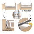 Expandable Pull Out Drawer, Slide Out Shelves Heavy Duty Metal
