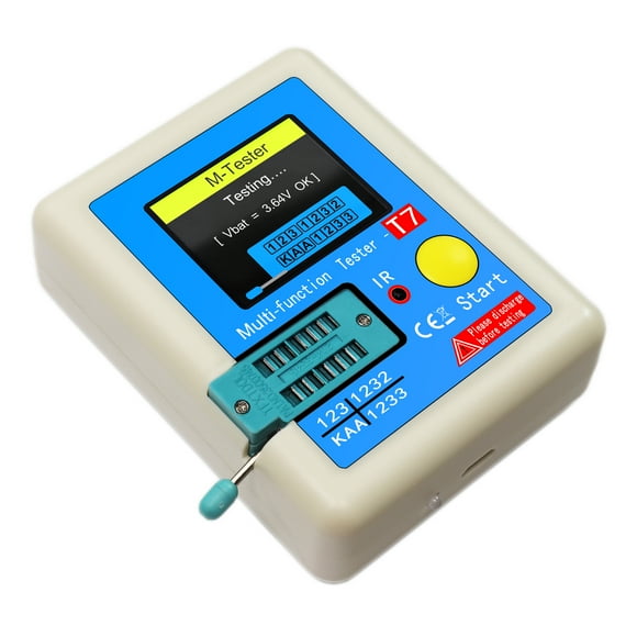 Transistor Tester,Npn Pnp Mosfet Resistor Lcr Npn Color Display Meter Tester Color Display Lcr Npn Pnp Display Meter Diode Resistance Tester Color Meter Lcr-t7 Anrio Lcr-t7 Tance Resistance Adben
