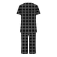 thumbnail image 5 of Otvok Womens Short Sleeve Sleepshirt and Pants Sets Loungewear Pajamas with Pockets, 5 of 6