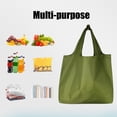 thumbnail image 3 of Shoreew 2Pcs Foldable Shopping Bag Large Capacity 25kg Load-capacity Solid Color Multipurpose Reusable Grocery Bag Holder Tote Bags, 3 of 7
